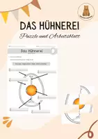 Vorschau - Stationenlernen - Das Hühnerei - Aufbau und Bestandteile - Deckblatt