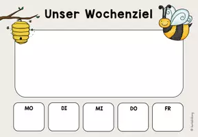 Vorschau - Poster - Ziel der Woche für die Bienenklasse - Seite 3