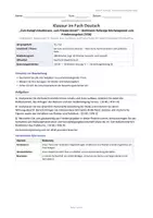 Vorschau - Arbeitsblätter - Deutsch-Klausur politische Rede Oberstufe: Bethmann Hollweg – Friedensangebot 1916 - Seite 1