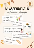 Vorschau - Poster - Klassenregeln - Visualisierung in der Klasse - Deckblatt