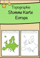 Vorschau - Arbeitsblätter - Stumme (leere) Karte - Europa - Deckblatt