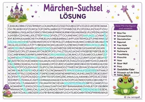 Vorschau - Mal- und Bastelvorlagen - Märchensuchsel (schwierig) finde die 15 Märchenfiguren - Seite 3