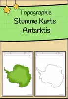 Vorschau - Arbeitsblätter - Stumme (leere) Karte - Antarktis - Deckblatt