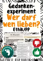 Vorschau - Stundenentwürfe - Gedankenexperiment zu Liebe und Partnerschaft - Wer darf wen lieben? (PP, Ethik) - Deckblatt