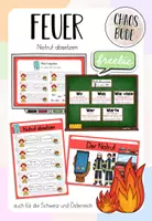 Vorschau - Präsentationen/Tafelbilder - Feuer - Einen Notruf absetzen können - Deckblatt