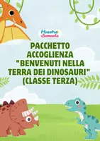 anteprima - Esercizi - Pacchetto accoglienza CLASSE TERZA - Tema Dinosauri 🦖 - Pagina di copertina