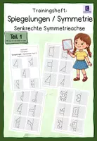 Vorschau - Arbeitsblätter - Trainingsheft: Spiegelungen, Symmetrie Teil 1 - Deckblatt