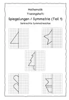 Vorschau - Arbeitsblätter - Trainingsheft: Spiegelungen, Symmetrie Teil 1 - Seite 2