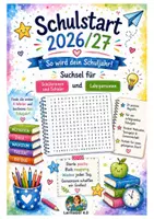 Vorschau - Spiele - Schulstart 2026_27 Suchsel für Schülerinnen und Schüler und für Lehrpersonen - Deckblatt