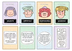 Vista previa - Tarjetas / Manipulativos - Tarjetas de comprensión: rasgos de carácter y emociones - Portada