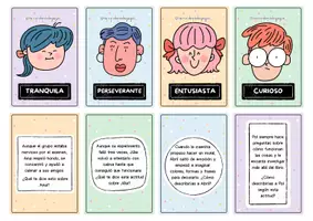 Vista previa - Tarjetas / Manipulativos - Tarjetas de comprensión: rasgos de carácter y emociones - página 3