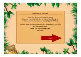 Vorschau - Spiele - Interaktive Lesespur "Abenteuer im Safari Park" (schwer) - Seite 3