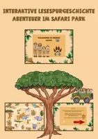 Vorschau - Spiele - Interaktive Lesespur "Abenteuer im Safari Park" (schwer) - Deckblatt