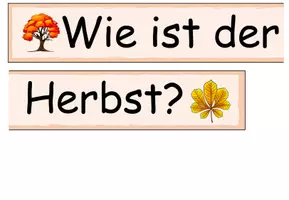 Vorschau - Präsentationen/Tafelbilder - DaZ - Tafelmaterial Adjektive "Wie ist der Herbst?" DaZ / DaF / Deutsch - Seite 2