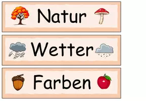 Vorschau - Präsentationen/Tafelbilder - DaZ - Tafelmaterial Adjektive "Wie ist der Herbst?" DaZ / DaF / Deutsch - Seite 3