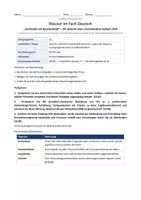 Vorschau - Arbeitsblätter - Deutsch-Klausur Q1: Sprache und Macht – Aufruf der Volksbeauftragten 1918 - Seite 1