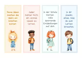 Vorschau - Anderer Materialtyp - Einschulung - Lesezeichen - Willkommensgruß für die 1. Klasse. Schulanfang Geschenk. Willkommensgruß zur Einschulung. - Seite 3