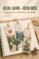 Vorschau - Mal- und Bastelvorlagen - Dein Jahr. Dein Weg. – 4 Mutmach-Lesezeichen zum Schulstart - Deckblatt