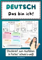 Vorschau - Arbeitsblätter - Steckbrief „Das bin ich“ | Kennenlernen zum Schulstart - Deckblatt