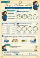 Vorschau - Arbeitsblätter - Sophys Zeitwerkstatt – Analoge Uhr verstehen | 10 Arbeitsblätter - Seite 2