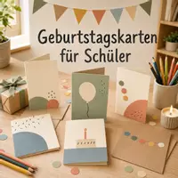 Vorschau - Mal- und Bastelvorlagen - Heute geht es um dich – 4 Geburtstagskarten - Deckblatt