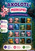Vorschau - Spiele - Axolotl Merkspiel – finde die 16 niedlichen Axolotl-Pärchen - Deckblatt