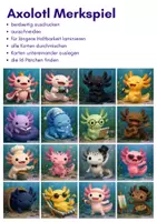 Vorschau - Spiele - Axolotl Merkspiel – finde die 16 niedlichen Axolotl-Pärchen - Seite 2