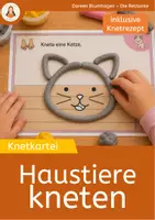 Vorschau - Aufgabenkarten - Haustiere kneten – Knetkartei zur Feinmotorik für Kindergarten, Vorschule, Grundschule & Förderunterricht - Deckblatt