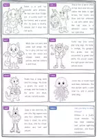 Vorschau - Arbeitsblätter - Englisch - Read and Colour "Monsters" (Lesefähigkeit fördern) - Seite 2