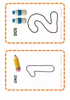 Vista previa - Manualidades / Dibujos para colorear - Números de plastilina - página 1