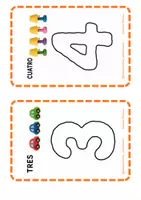 Vista previa - Manualidades / Dibujos para colorear - Números de plastilina - página 2
