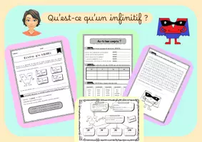 Aperçu - Préparation de séquence / Séquence complète - Conjugaison : "Qu'est-ce qu'un infinitif ?" - Page de couverture