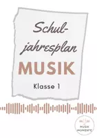 Vorschau - Unterrichtsreihen - Schuljahresplan Musik Klasse 1 inkl. Wochenplanung - Deckblatt