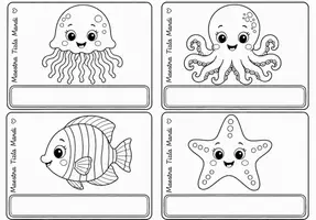 anteprima - Flashcard - Cl.PRIMA Accoglienza - SEGNAPOSTO APPENDIABITI tema mare - Pagina 1