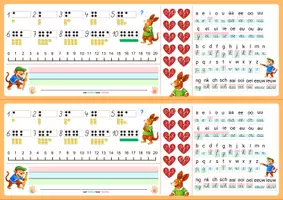 Voorbeeld - Hulpkaarten (bank) thema hup en aap - Voorblad