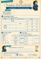 Vorschau - Arbeitsblätter - Sophys Zeitwerkstatt – Uhrzeit im Alltag anwenden | 10 Misch- und Transferarbeitsblätter - Seite 3