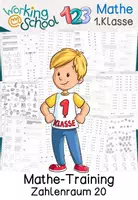 Vorschau - Arbeitsblätter - Zahlenraum 20 | Mathe Training Klasse 1 - Deckblatt