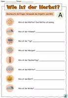 Vorschau - Arbeitsblätter - DaZ - Frage und Antwort Adjektive "Wie ist der Herbst?" DaZ / DaF / Deutsch - Seite 2