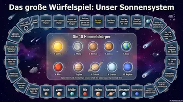 Vorschau - Spiele - Sonnensystem - Würfelspiel / A2-B2 | DaF DaZ / Integration - Seite 1