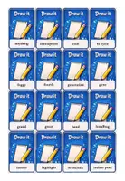 Vorschau - Arbeitsblätter - Wortschatzspiel draw it or mime it for beginners A1.3 - Seite 1
