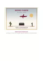 Vorschau - Unterrichtsreihen - Homo Faber (Max Frisch) – Figurenanalyse & Figurennetz: Faber, Hanna, Sabeth, Joachim, Herbert, Ivy | Vater-Tochter-Tragödie & Beziehungsgeflecht | Oberstufe Kl. 11–13 - Deckblatt