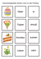 Vorschau - Stationenlernen - zusammengesetzte Nomen
Bild- und Wortkarten zu den 4 Jahreszeiten : - Seite 1