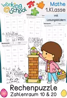 Vorschau - Arbeitsblätter - Ostern | Rechenpuzzle | Zahlenraum 20 - Seite 1