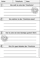Vorschau - Arbeitsblätter - Kraken & Tintenfische - Seite 3