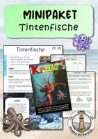 Vorschau - Arbeitsblätter - Kraken & Tintenfische - Deckblatt