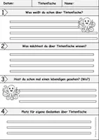Vorschau - Arbeitsblätter - Kraken & Tintenfische - Seite 3