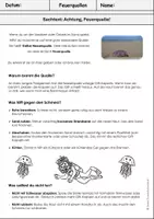 Vorschau - Arbeitsblätter - Quallen | Feuerquallen - Seite 1