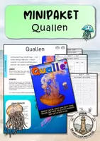 Vorschau - Arbeitsblätter - Quallen - Deckblatt