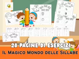 anteprima - Esercizi - Il Mio Primo Quaderno delle Sillabe BA-ZA – 28 Pagine di Schede Didattiche da Colorare e Completare - Pagina di copertina