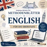 Vorschau - Merkblätter - Materialpaket - Methodenblätter Englisch (Sek II) – Analyse, Writing & Abitur - Seite 1